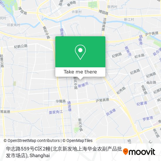 华志路559号C区2幢(北京新发地上海华金农副产品批发市场店) map