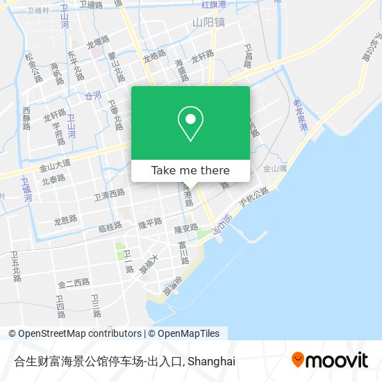合生财富海景公馆停车场-出入口 map