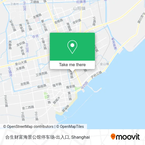 合生财富海景公馆停车场-出入口 map