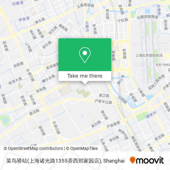 菜鸟驿站(上海诸光路1355弄西郊家园店) map