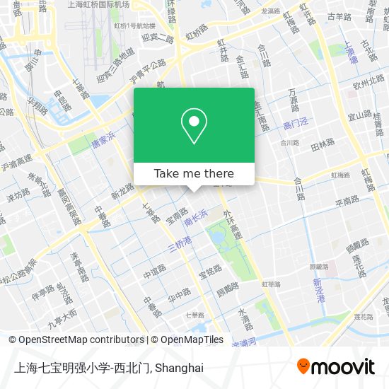 上海七宝明强小学-西北门 map