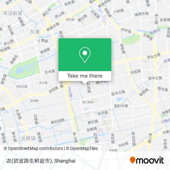 农(碧波路生鲜超市) map