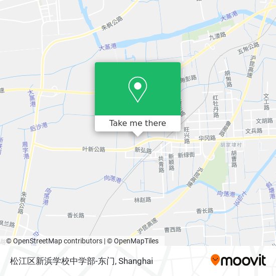 松江区新浜学校中学部-东门 map