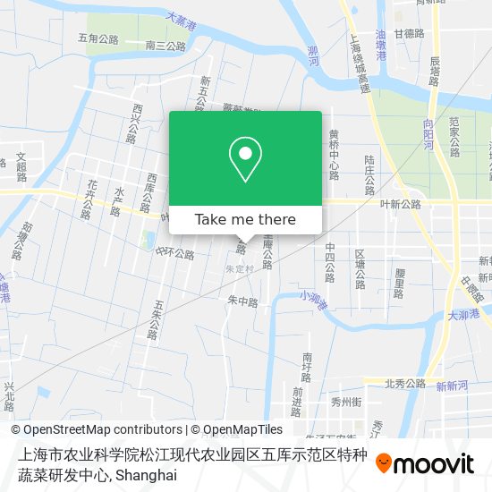 上海市农业科学院松江现代农业园区五厍示范区特种蔬菜研发中心 map