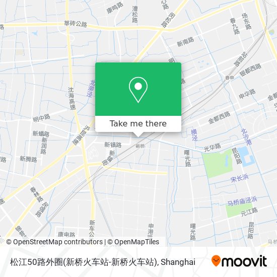 松江50路外圈(新桥火车站-新桥火车站) map