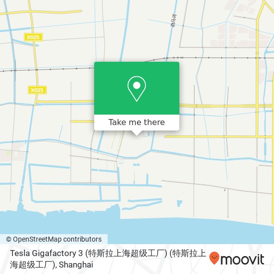 Tesla Gigafactory 3 (特斯拉上海超级工厂) (特斯拉上海超级工厂) map