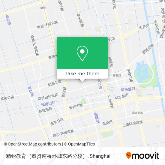 精锐教育（奉贤南桥环城东路分校） map