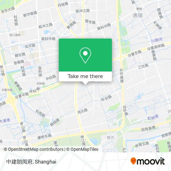 中建朗阅府 map