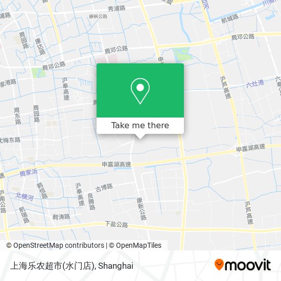 上海乐农超市(水门店) map