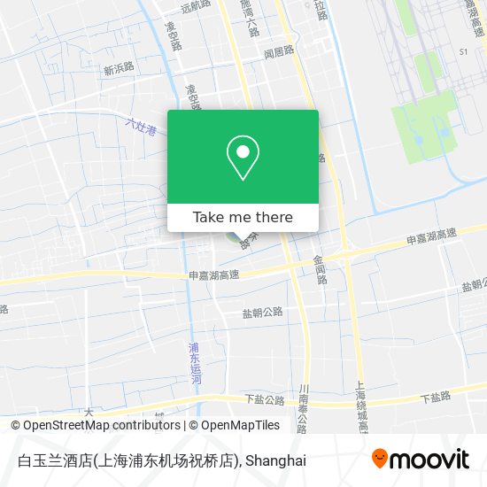 白玉兰酒店(上海浦东机场祝桥店) map