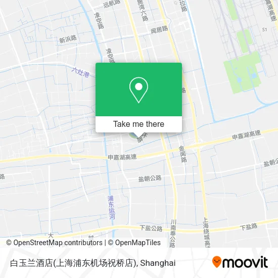 白玉兰酒店(上海浦东机场祝桥店) map