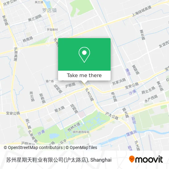 苏州星期天鞋业有限公司(沪太路店) map