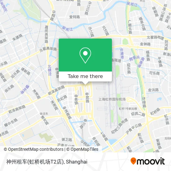 神州租车(虹桥机场T2店) map