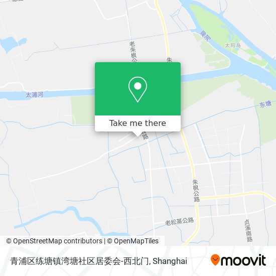 青浦区练塘镇湾塘社区居委会-西北门 map