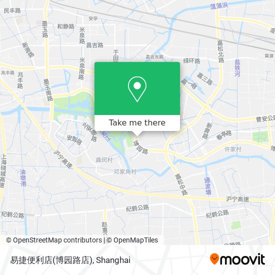 易捷便利店(博园路店) map