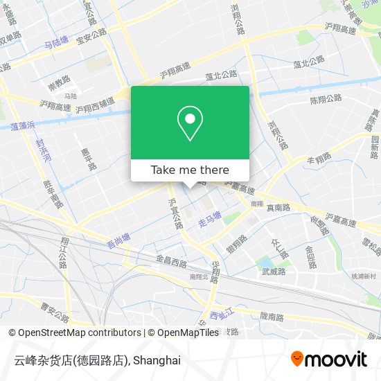 云峰杂货店(德园路店) map