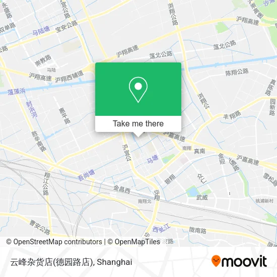 云峰杂货店(德园路店) map