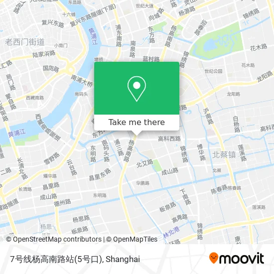 7号线杨高南路站(5号口) map