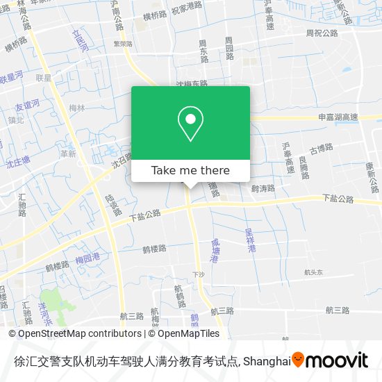 徐汇交警支队机动车驾驶人满分教育考试点 map