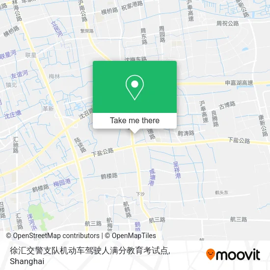 徐汇交警支队机动车驾驶人满分教育考试点 map