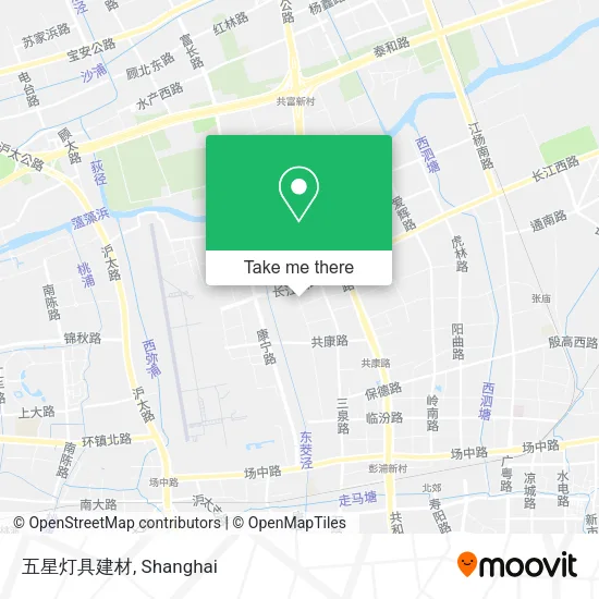 五星灯具建材 map