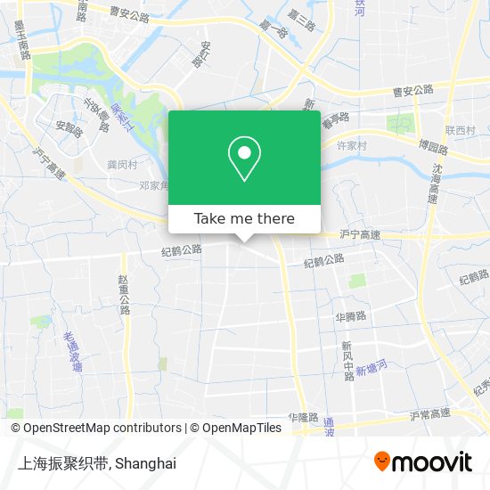 上海振聚织带 map