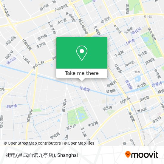 街电(昌成面馆九亭店) map