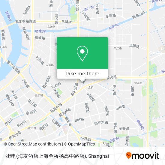 街电(海友酒店上海金桥杨高中路店) map