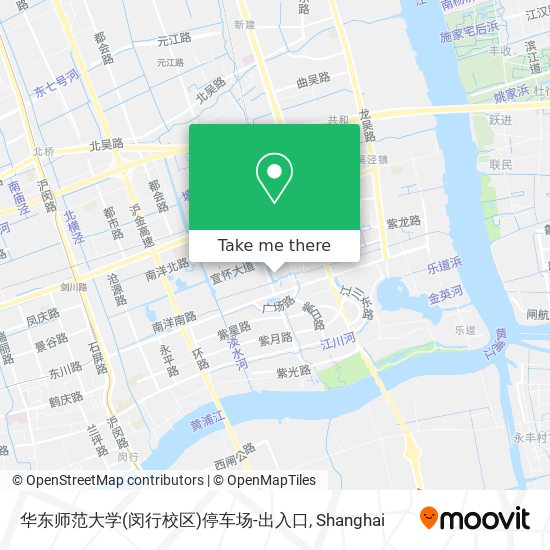 华东师范大学(闵行校区)停车场-出入口 map