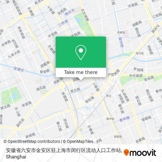 安徽省六安市金安区驻上海市闵行区流动人口工作站 map