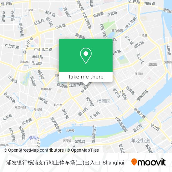 浦发银行杨浦支行地上停车场(二)出入口 map