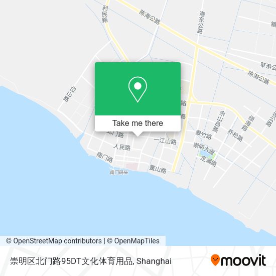 崇明区北门路95DT文化体育用品 map