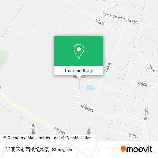 崇明区港西镇纪检委 map