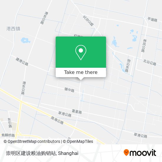 崇明区建设粮油购销站 map