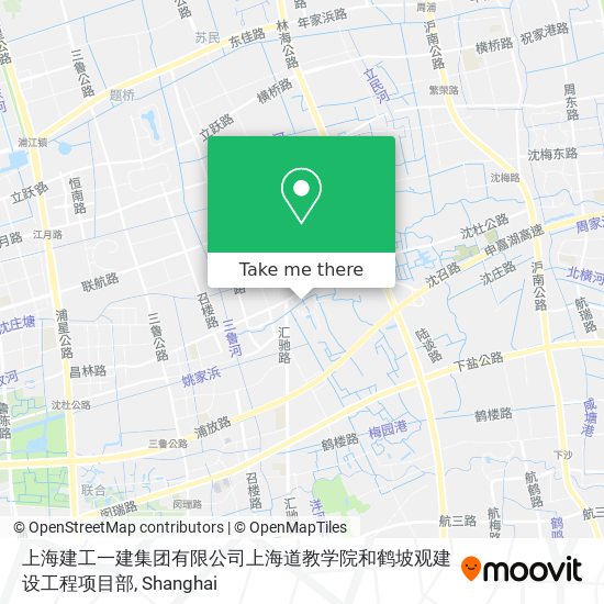 上海建工一建集团有限公司上海道教学院和鹤坡观建设工程项目部 map