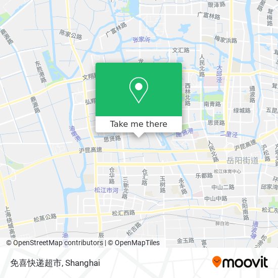 免喜快递超市 map