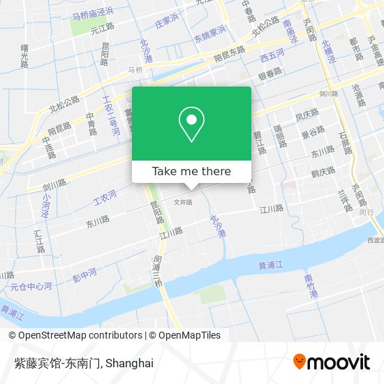 紫藤宾馆-东南门 map