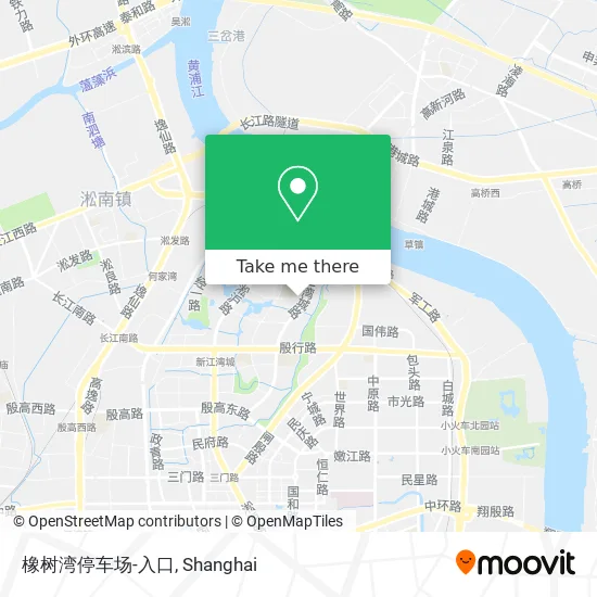 橡树湾停车场-入口 map