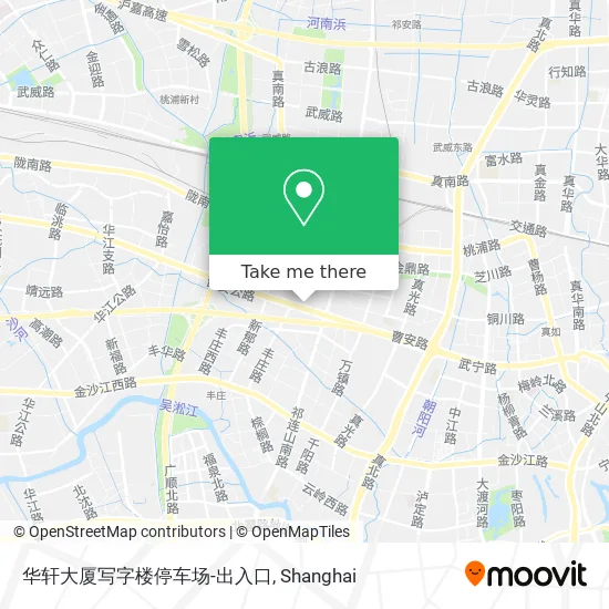 华轩大厦写字楼停车场-出入口 map