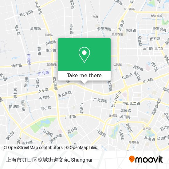 上海市虹口区凉城街道文苑 map