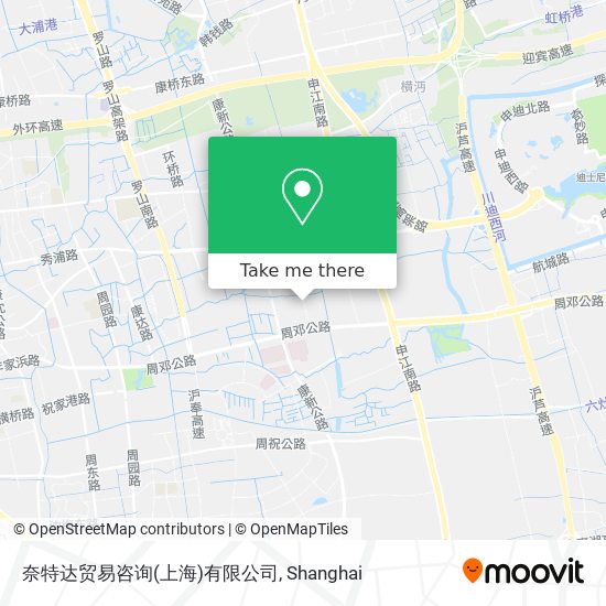 奈特达贸易咨询(上海)有限公司 map