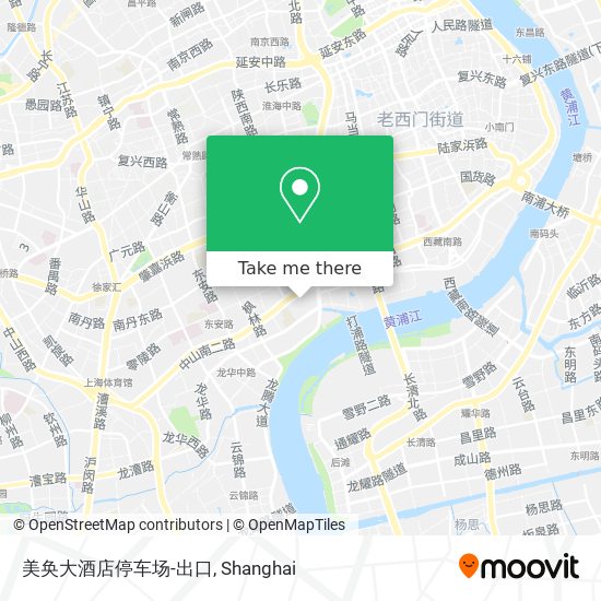 美奂大酒店停车场-出口 map