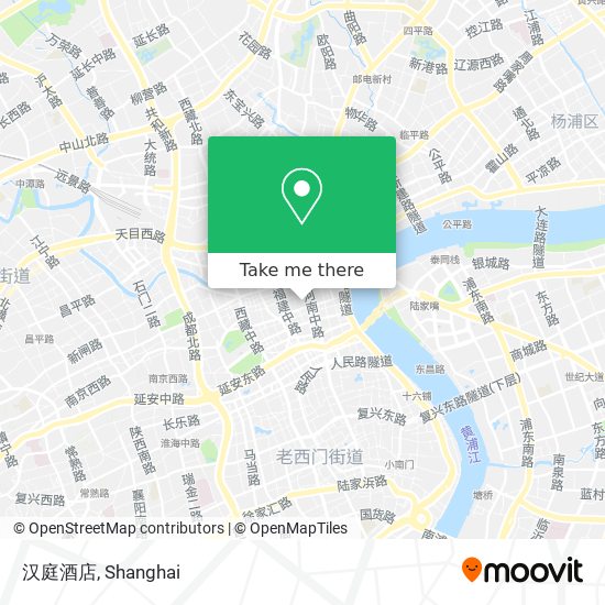 汉庭酒店 map