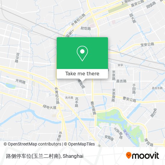 路侧停车位(玉兰二村南) map