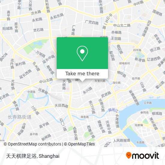 天天棋牌足浴 map