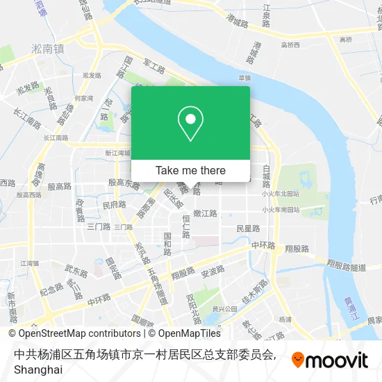 中共杨浦区五角场镇市京一村居民区总支部委员会 map