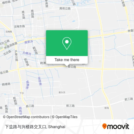 下盐路与兴楼路交叉口 map