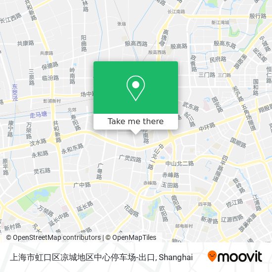 上海市虹口区凉城地区中心停车场-出口 map