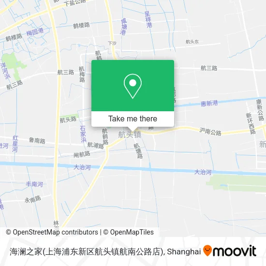 海澜之家(上海浦东新区航头镇航南公路店) map