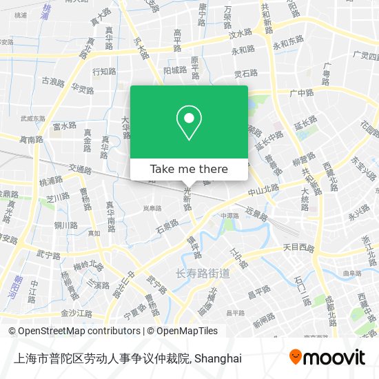 上海市普陀区劳动人事争议仲裁院 map